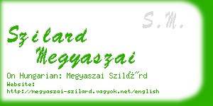 szilard megyaszai business card